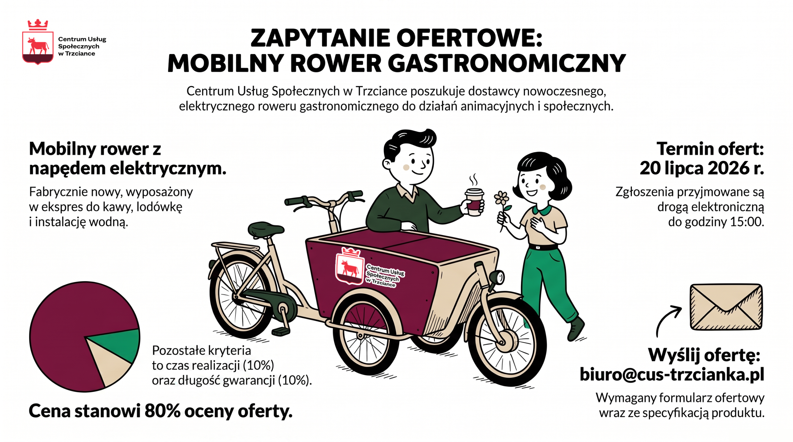 Zapytanie ofertowe: mobilny rower gastronomiczny