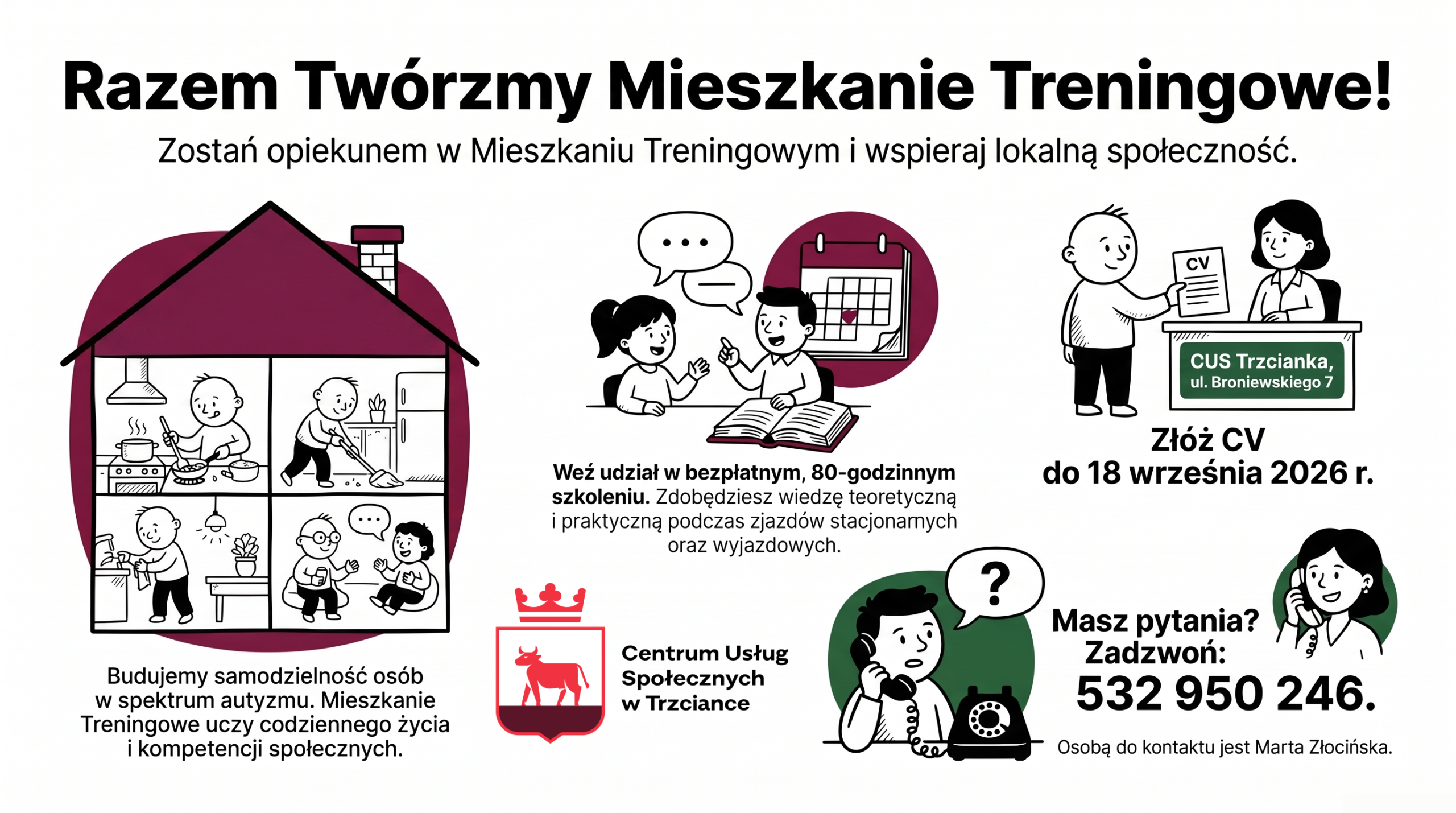 Szkolenie przygotowujące do pracy w Mieszkaniu Treningowym dla os&oacute;b w spektrum autyzmu